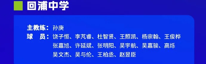 CYBL更新全国篮校杯篮球比赛参赛名单：回浦&amp;amp;地质等学校出战