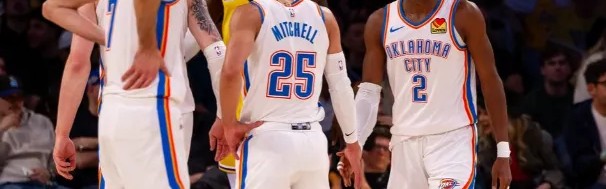 雷霆全场三分41中21命中率51.2%，湖人仅26中9命中率仅34.6%